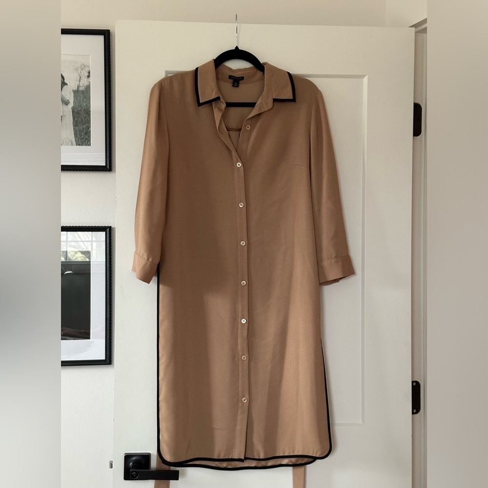 Ann Taylor Tan Shirt Dress